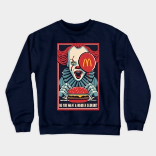 BURGER CLOWN Crewneck Sweatshirt